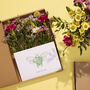 ‘Happy Birthday’ Fresh Flower And Card Letterbox Gift, thumbnail 1 of 12