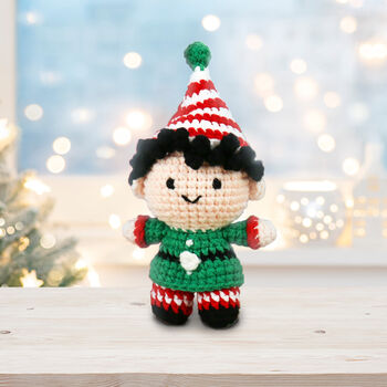 Festive Diy Elf Crochet Kit, 2 of 5