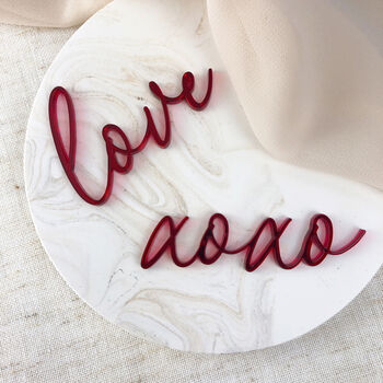 Love And Xoxo Cake Charm Pack, 3 of 5