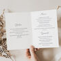 Wedding Table Menu In Lilac And Pink Florals, thumbnail 4 of 4