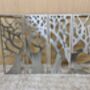 Modern Four Panel Metal Tree Wall Art Decoration, thumbnail 10 of 11