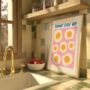 Sunny Side Up Eggs Kitchen Wall Art Print, thumbnail 4 of 7