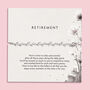 Silver Retirement Bracelet For Her, thumbnail 1 of 6