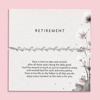 Silver Retirement Bracelet For Her, 4 of 11