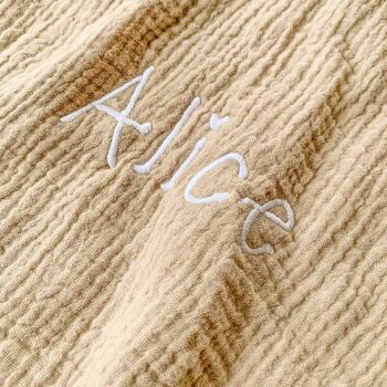Personalised Organic Cotton Easter Bunny Baby Comforter, 4 of 12