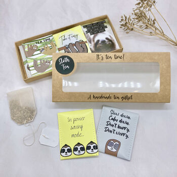 Sloth Gifts: Cute Sloth Tea Gift Set, 6 of 12