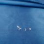Small Dainty Minimalistic Silver Lightning Bolt Studs, thumbnail 2 of 8