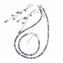 Tanzanite Hoop Drop Earrings In Sterling Silver Or Gold Vermeil, thumbnail 4 of 11