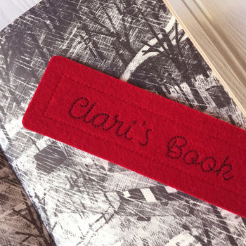 Wool Felt Personalised Bookmark, 5 of 8