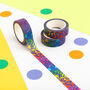 Colourful Rainbow Confetti Shapes Washi Tape, thumbnail 2 of 5