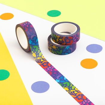 Colourful Rainbow Confetti Shapes Washi Tape, 2 of 5
