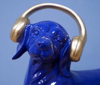 Dog With Headphones Ornament, 3 of 3
