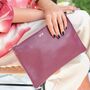 Personalised Monogram Large Leather Clutch Or Crossbody Bag, thumbnail 1 of 9