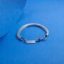 Foxtail Mens Bracelet Silver 5mm Personalised Gifts, thumbnail 1 of 12