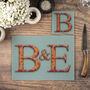 Decorated Initials Personalised Chopping Board, thumbnail 4 of 10