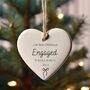 Personalised First Christmas Engaged Bauble, thumbnail 1 of 4