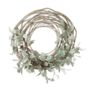 Frosted Mistletoe And Leaf Half Wreath, thumbnail 1 of 2