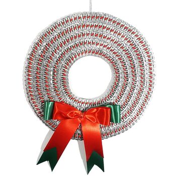 Christmas Wreath Decoration Made With Ring Pulls, 8 of 11