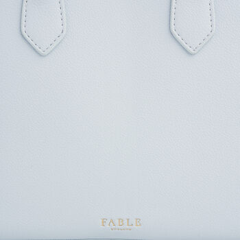 Blue Medium Structured Tote Bag, 4 of 7