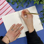 Red And Pink Stripe Notebook, thumbnail 2 of 7