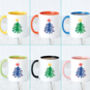 Colourful Tree Christmas Mug, thumbnail 3 of 6