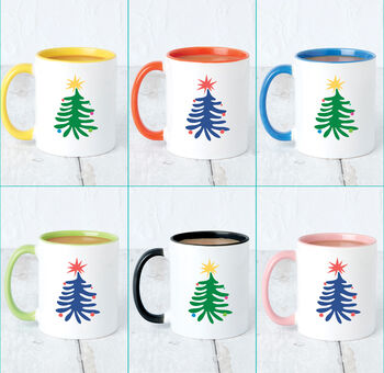 Colourful Tree Christmas Mug, 3 of 6