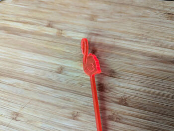 Flamingo Drink Stirrer On Neon Pink Translucent Acrylic, 6 of 7