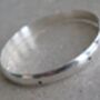 Personalised Curved Front Sterling Silver Bangle, thumbnail 2 of 2