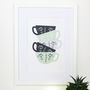 Stacked Cups Kitchen Print New Home Gift, thumbnail 2 of 7
