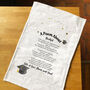 Personalised Poem Tea Towel Graduation Gift, thumbnail 8 of 10