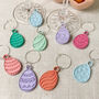 Set Of Leather Easter Wine Glass Charms, thumbnail 4 of 4