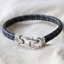 Men's Personalised Tight Braid Leather Bracelet, thumbnail 3 of 12