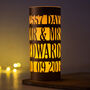 7th Anniversary Copper Gift Personalised Lantern, thumbnail 4 of 5