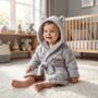 Personalised Baby Dressing Gown With Cute Bear Ears, thumbnail 6 of 12