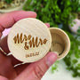 Personalised Mrs And Mrs Wedding Ring Box, thumbnail 1 of 3