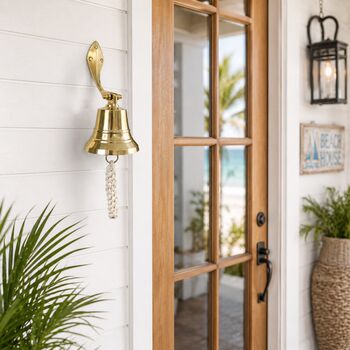 Marine Brass Wall Hanging Bell, 6 of 7