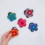 Felt Four Flower Hair Band, thumbnail 1 of 6