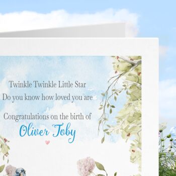 New Baby Card, Congratulations Boy Girl #A01, 2 of 9