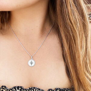 Sterling Silver North Star Compass 