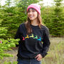 Neon Rainbow Reindeers Christmas Sweatshirt Jumper, thumbnail 1 of 7