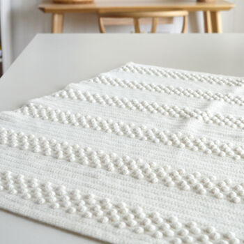 Easy Bobble Blanket Crochet Kit, 5 of 6