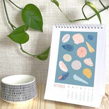2026 Coastal Illustrated Desk Calendar, 2 of 5