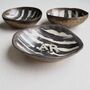 Handmade Ceramic Zebra Stripes Gold Ring Dish, thumbnail 1 of 8