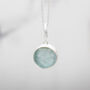 Aquamarine Gemstone Handmade Ladies Silver Pendant, thumbnail 3 of 4