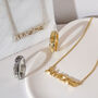 Amore Sterling Silver / Gold Plated Necklace, thumbnail 7 of 10