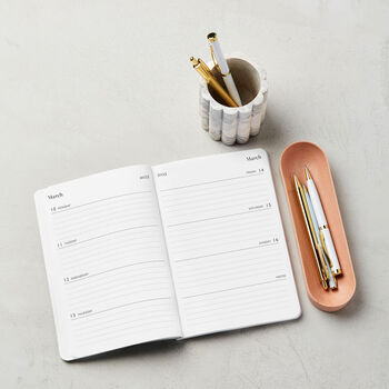 Personalised Hello 2025 Weekly Diary, 5 of 10