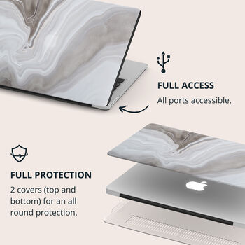 Neutral Marble Case For Mac Book, 3 of 8
