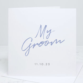 The Groom Personalised Wedding Card, 2 of 4