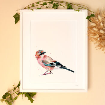 Inky Jay Bird Illustration Print, 5 of 11