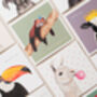 Party Pug With Stripes Card, thumbnail 3 of 3